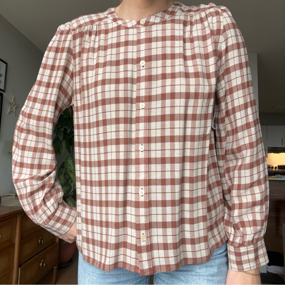 NWT Little Moon Calla Button-Up Blouse